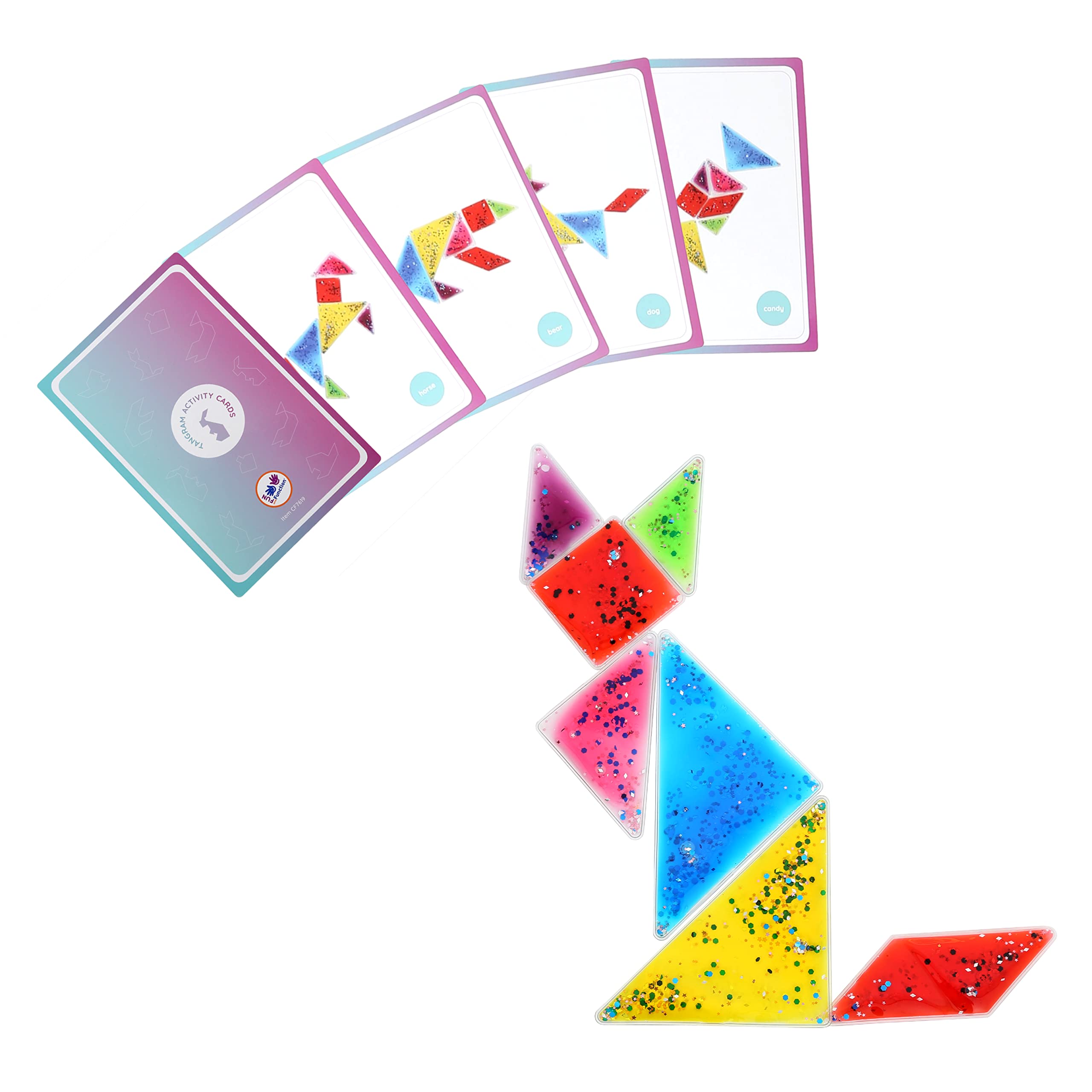 TANGRAM 2枚セット Amazon.com: Fun and Function Busy Fingers Tangram Gel Puzzle